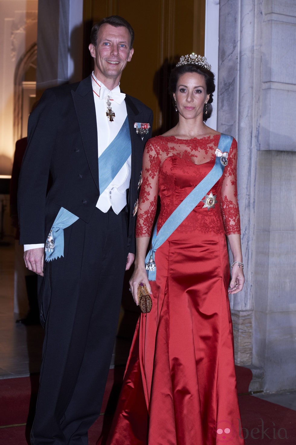 Joaquín y Marie de Dinamarca en la cena en honor al presidente de Turquía