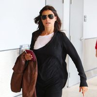 Raquel Perera saliendo del aeropuerto de Miami