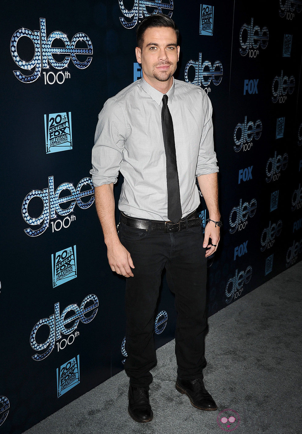 Mark Salling en la fiesta del episodio 100 de 'Glee'
