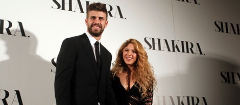 Gerard Piqué y Shakira en la presentación del disco 'Shakira'