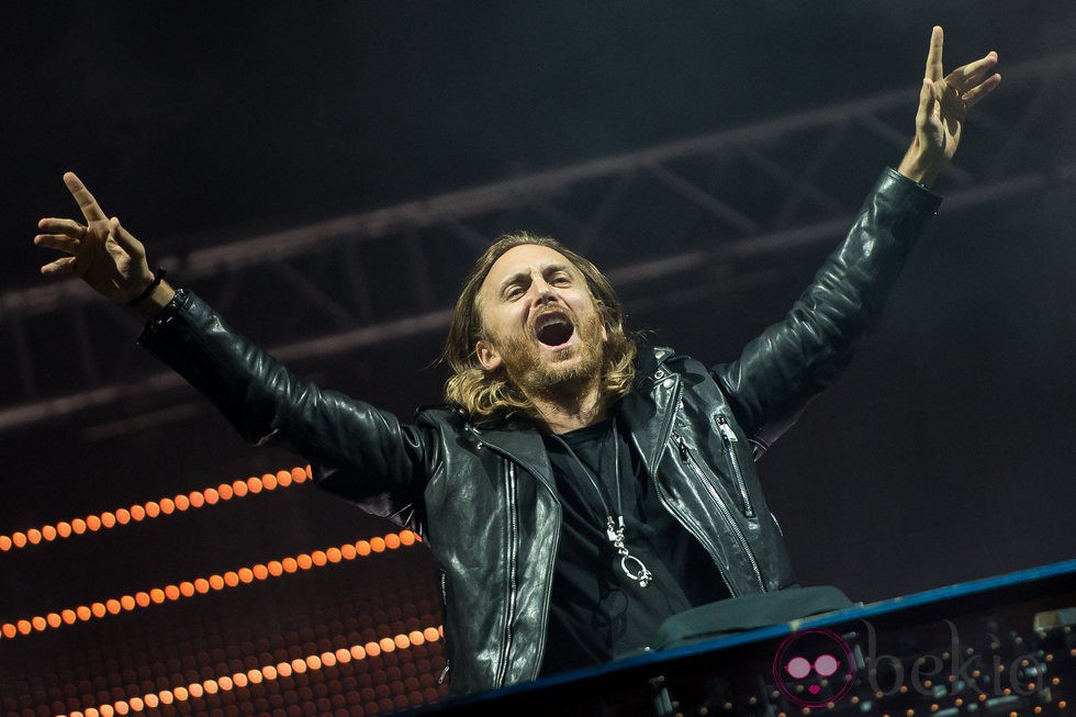 David Guetta durante su actuación en el Rock in Rio 2013