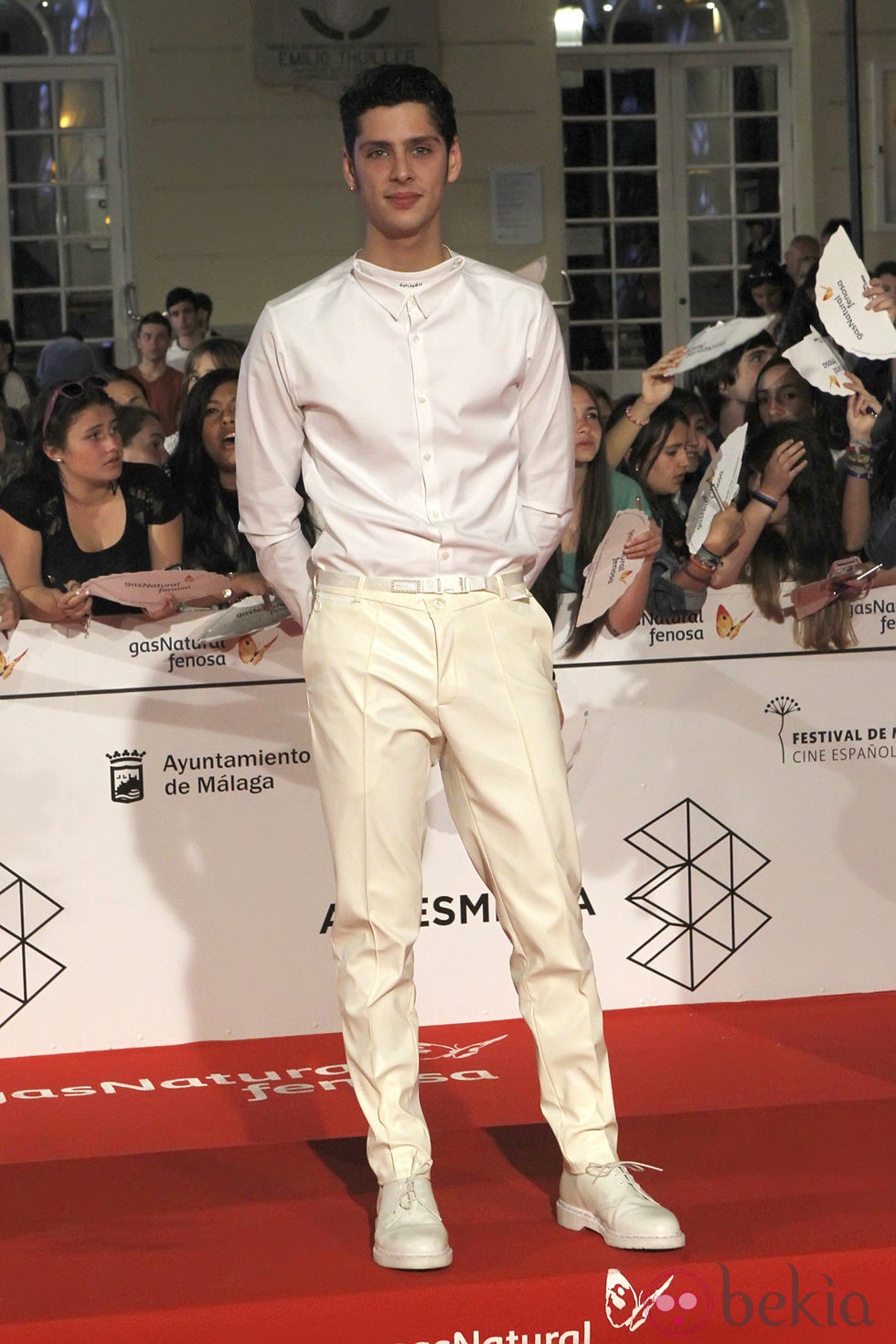 Eduardo Casanova en el estreno de 'Carmina y Amén' en el Festival de Málaga 2014