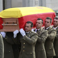 Los restos mortales de Adolfo Suárez llegan al Congreso de los Diputados