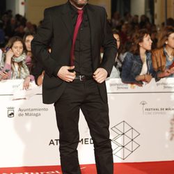 Antonio Molero en la entrega del Premio Málaga Sur 2014