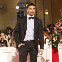 Álex García en la entrega del Premio Málaga Sur 2014