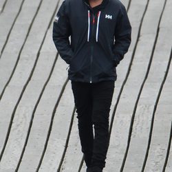 Liam Payne pasea en el descanso del rodaje de su nuevo videoclip