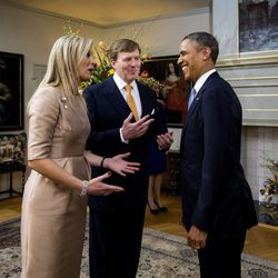 Los Reyes de Holanda con Barack Obama en La Haya
