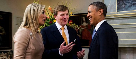 Los Reyes de Holanda con Barack Obama en La Haya