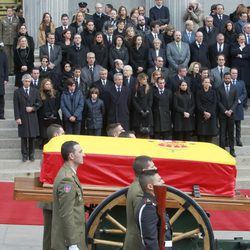 Cortejo fúnebre de Adolfo Suárez frente al Congreso de los Diputados