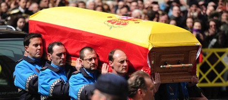 Los restos mortales de Adolfo Suárez llegando a la Catedral de Ávila