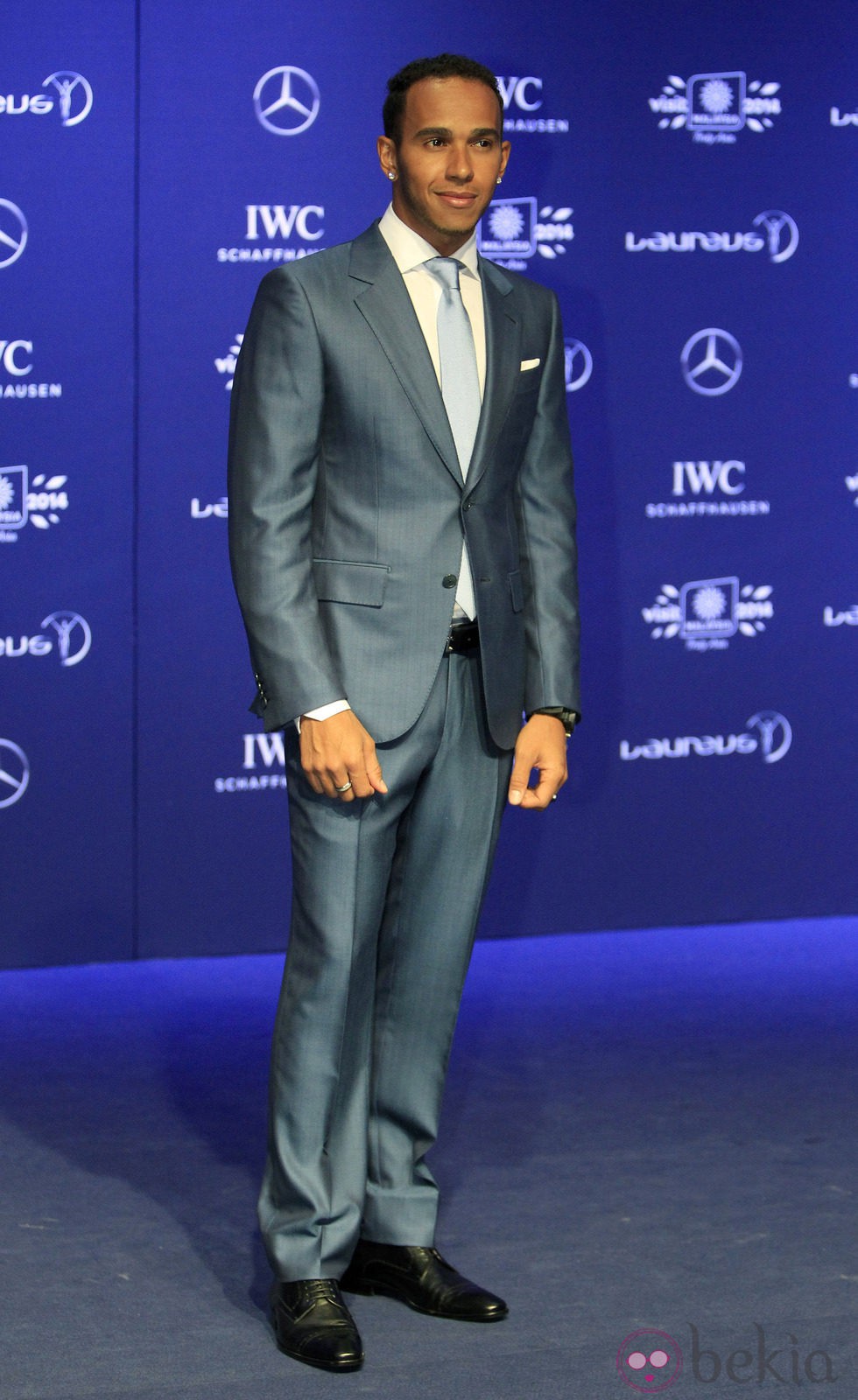 Lewis Hamilton en los Premios Laureus 2014