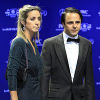 Felipe Massa y Anna Rafaela en los Premios Laureus 2014