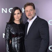Jennifer Connelly y Russell Crowe en el estreno de 'Noé' en Nueva York