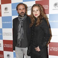 Paco Martín y Miryam Gallego en el estreno de '2 francos, 40 pesetas'