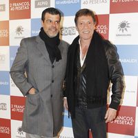 Andoni Ferreño y Ramón Langa en el estreno de '2 francos, 40 pesetas'