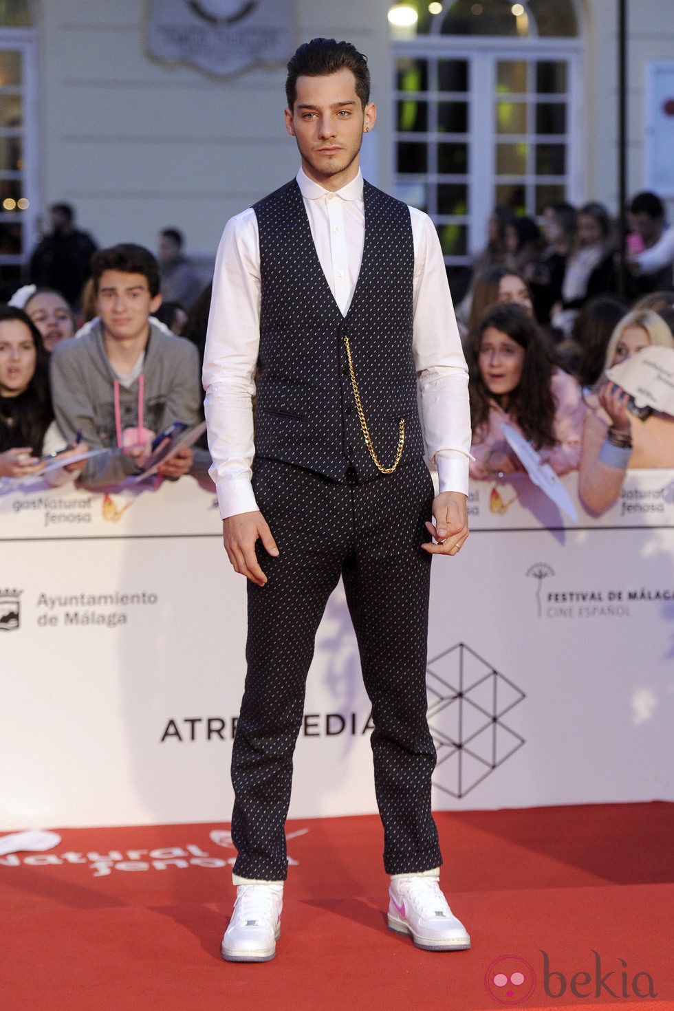 Joel Bosqued en la gala de clausura del Festival de Málaga 2014
