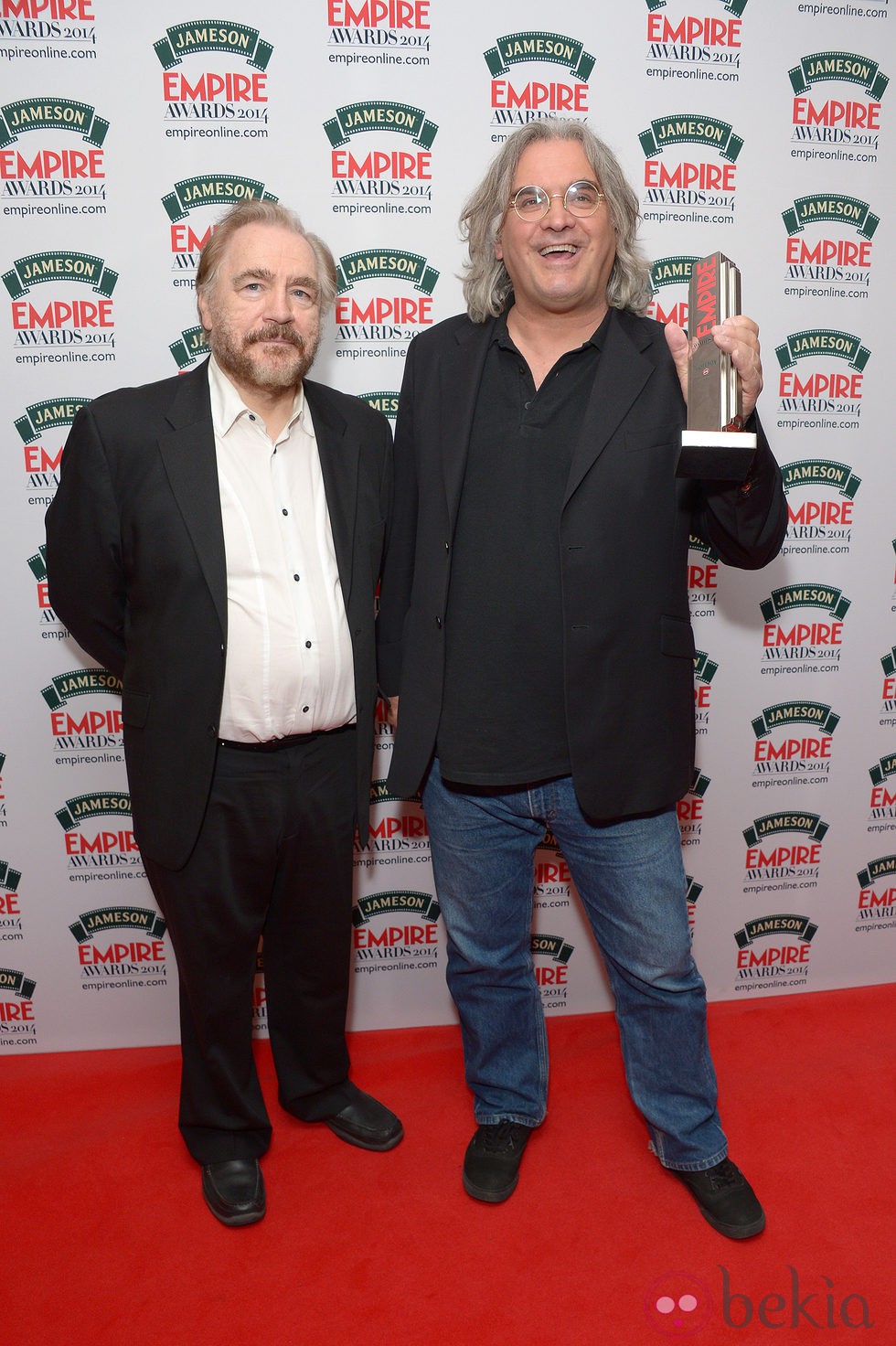 Brian Cox y Paul Greengrass en los Premios Empire 2014