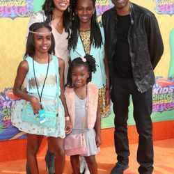 Chris Rock junto a su familia en los Kids Choice Awards 2014