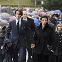 Juan José Padilla y Lidia Cabello en el funeral de Estado de Adolfo Suárez