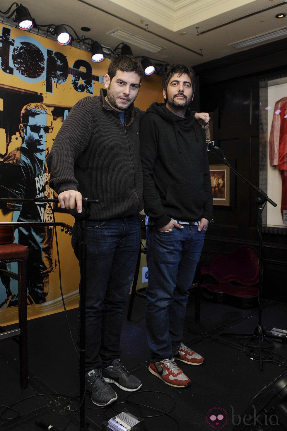 José y David Muñoz, Estopa, en la presentación de su gira 'A solas'