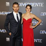 Theo James y Shailene Woodley en el estreno de 'Divergente' en Madrid