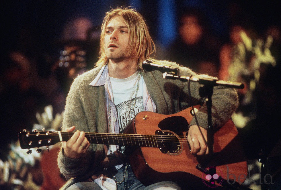 Kurt Cobain en el MTV Unplugged de Nirvana en 1993