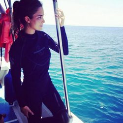 Natalia Sánchez disfruta navegando en Costa Rica