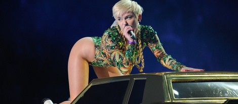 Miley Cyrus en su concierto de Brooklyn, Nueva york
