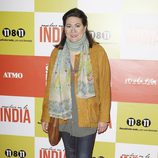 Luisa Martín en el estreno de 'Anochece en La India'