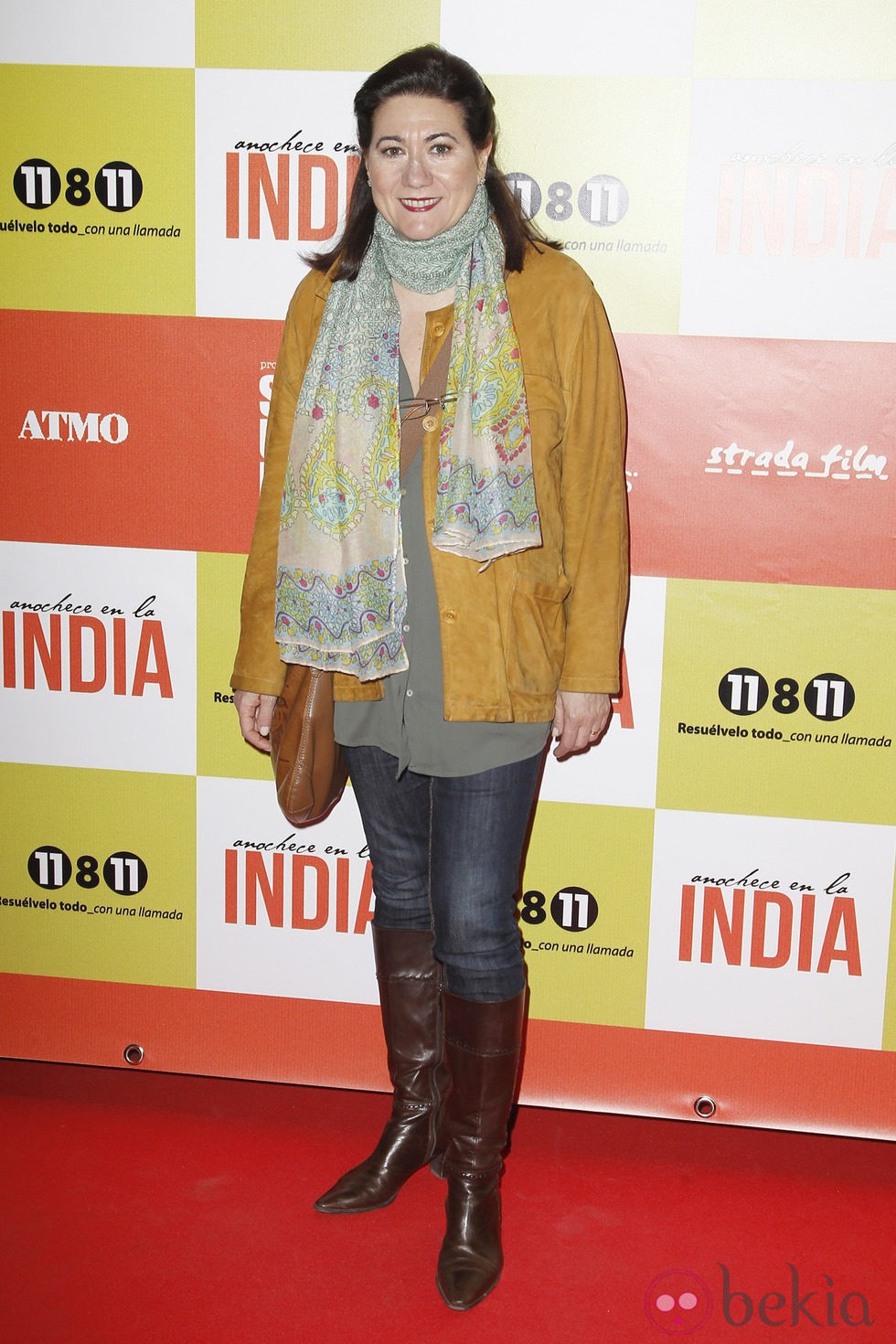 Luisa Martín en el estreno de 'Anochece en La India'
