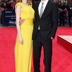 Emma Stone y Andrew Garfield en el estreno de 'The Amazing Spider-Man 2' en Londres