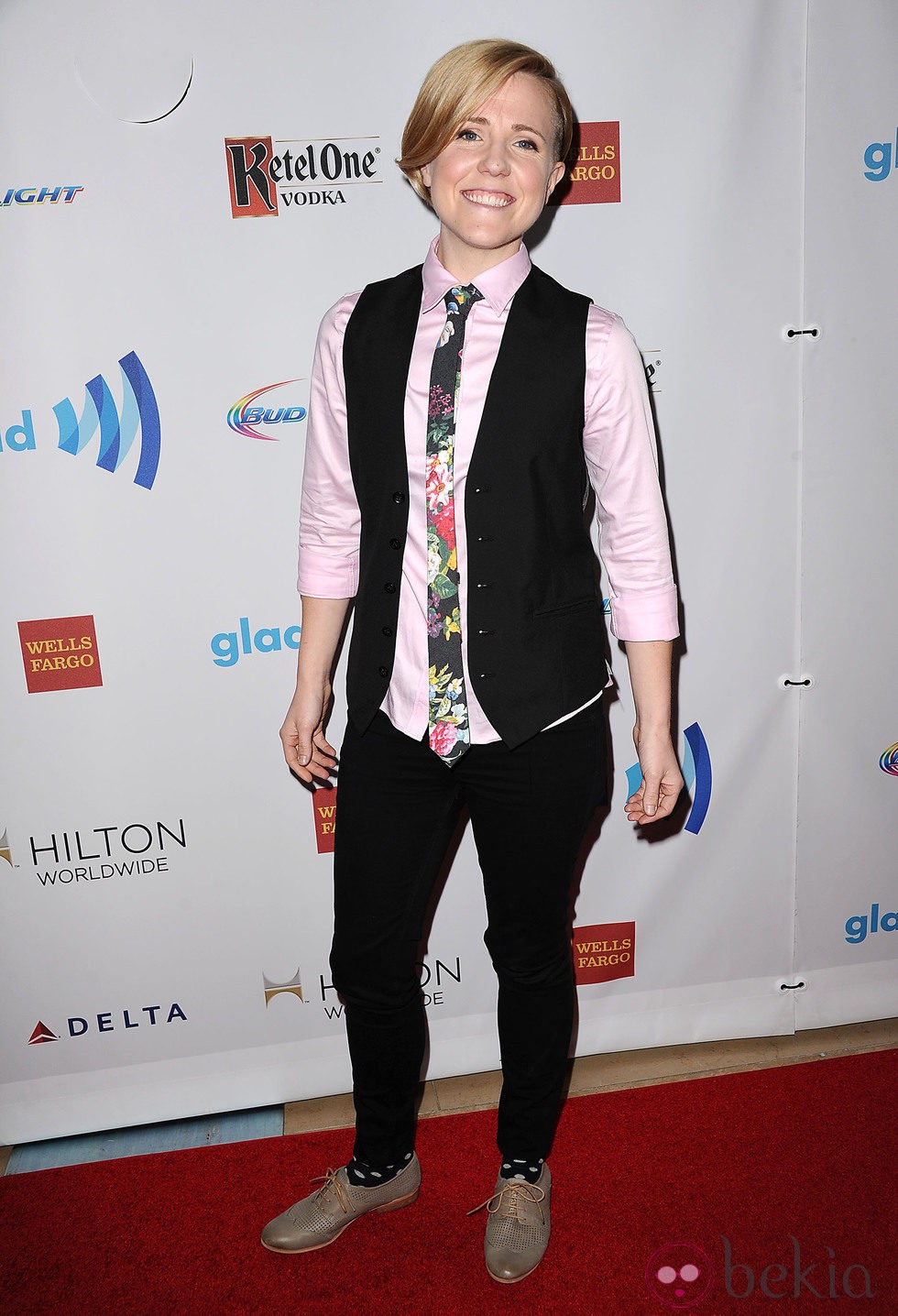 Hannah Hurt en los Premios GLAAD 2014