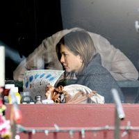 Jennifer Aniston durante el rodaje de la película 'Cake'