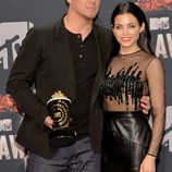 Channing Tatum y Jenna Dewan Tatum en los MTV Movie Awards 2014