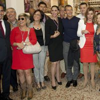 Terelu Campos, Antonio Banderas, María Barranco, María Teresa Campos y Susana Díaz en la Semana Santa de Málaga