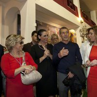 Antonio Banderas en la Semana Santa de Málaga con Terelu y María Teresa Campos, María Barranco y Susana Díaz