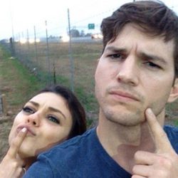 Mila Kunis y Ashton Kutcher juntos en Georgia