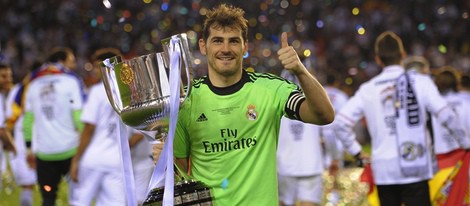 Iker Casillas con la Copa del Rey 2014