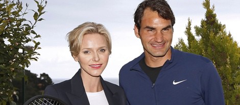 Charlene de Mónaco y Roger Federer en los cuartos de final del torneo ATP de Montecarlo