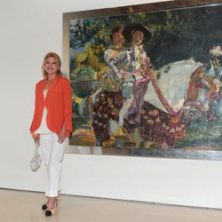 Tita Cervera en el Museo Carmen Thyssen de Málaga