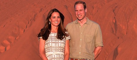 El Príncipe Guillermo y Kate Middleton en Uluru