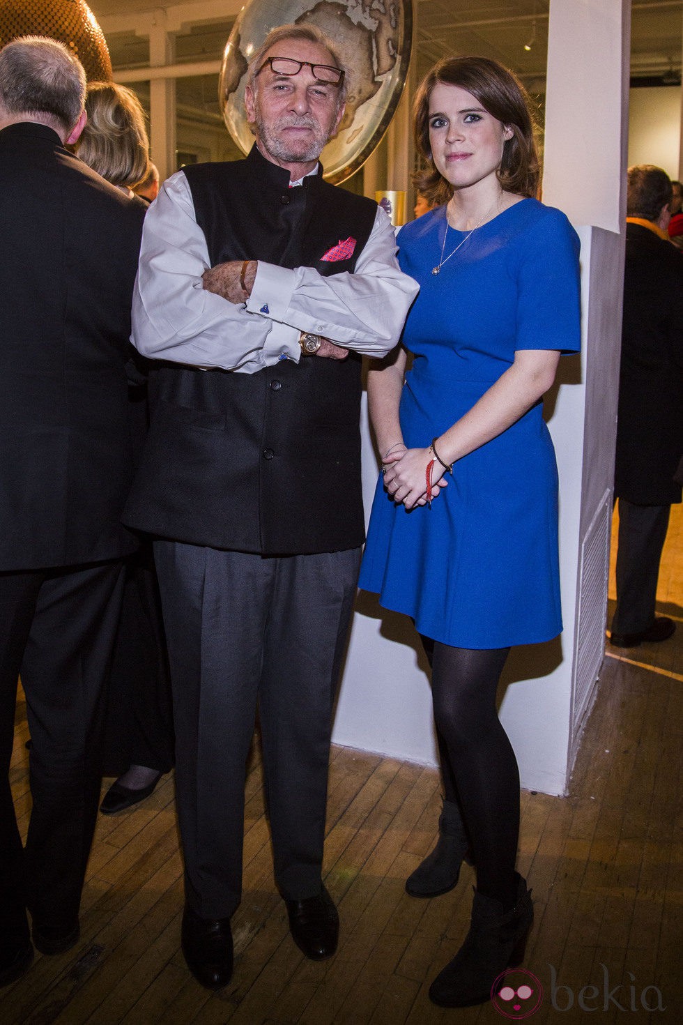 La Princesa Eugenia de York con Mark Shand en un evento en Nueva York