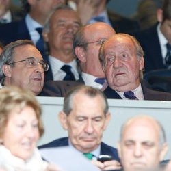 El Rey Juan Carlos en el partido de Champions entre el Real Madrid y el Bayern de Munich