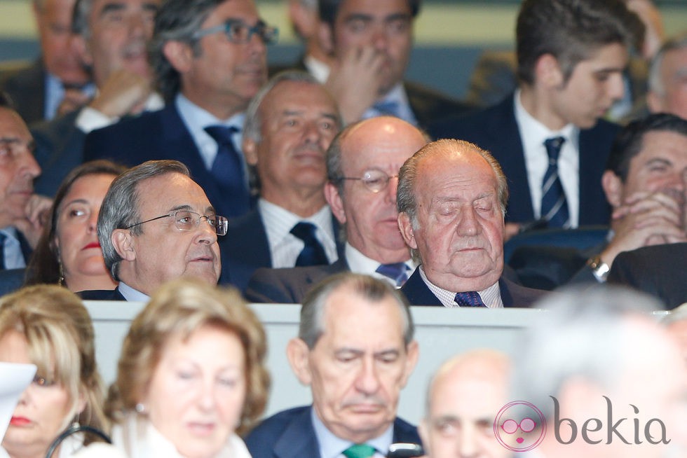 El Rey descansa la vista en el partido de Champions entre el Real Madrid y el Bayern de Munich