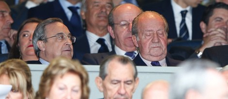 El Rey descansa la vista en el partido de Champions entre el Real Madrid y el Bayern de Munich