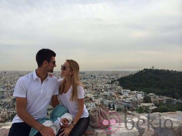 Novak Djokovic y Jelena Ristic anuncian que esperan un hijo desde Atenas