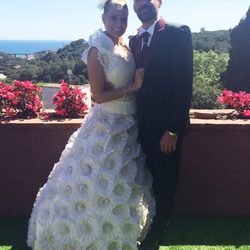 María Lapiedra y Marc Amigó en su boda en Barcelona