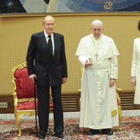 El Papa Francisco recibe en audiencia a los Reyes Juan Carlos y Sofía