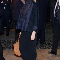 Vanesa Lorenzo en el funeral de Tito Vilanova en la Catedral de Barcelona