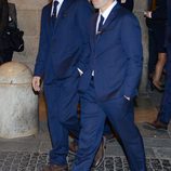 Carles Puyol y Andrés Iniesta en el funeral de Tito Vilanova en la Catedral de Barcelona